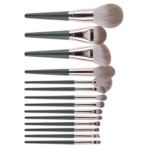 Juego de brochas de maquillaje – Juego de herramientas para aplicación precisa, pinceles sintéticos suaves para base, sombra de ojos y colorete, para rutina de belleza diaria, mujeres, viajes y