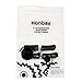 Honbay 4PCS 20mm Rubber Replacement Watch Band Strap Loops (Black)