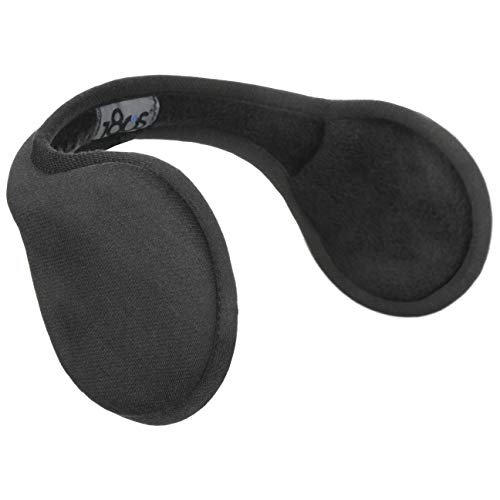 180s Orejeras de Polar Hombre - calentador orejas con forro otoño/invierno - talla única negro Cover