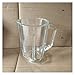 Qiwen Store Blender Jar Glass Cup pasuje do Philips HR2095 HR2093 HR2096 HR2195 HR2196 Zamiennik części zamiennych miksera