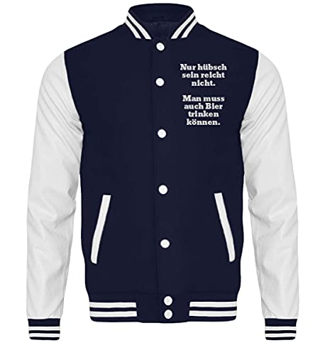 Veste de survêtement College Oxford bleu marine et blanc taille M