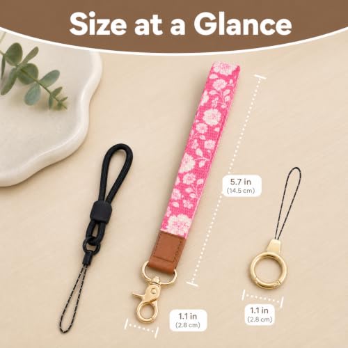KUKEANVO Wrist Lanyard, Keychain Wristlet Strap for Keys, Wallet, Id Holder, Cell Phone, Camera, Badges, Key Chain Holder — view 2