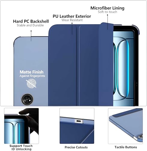 ProElite OnePlus Pad Lite 11 inch Case, Dark Blue - Image 3