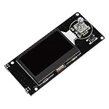 LCD Smart Display Screen for 3D Printer, MKS MINI12864 LCD Display with Memory Card Holder, LCD Display Screen Controller Module Suitable for 3D Printer(Black on White)