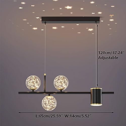 Luminaire suspendu multi-lumières pour l'ambiance d'un restaurant moderne