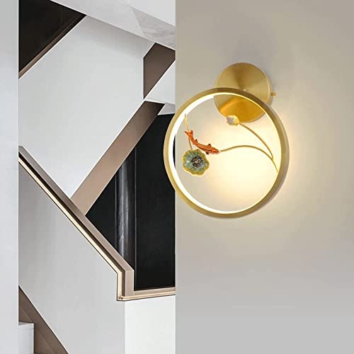 Aplique de pared de latón antideslumbrante para pasillos oscuros 5