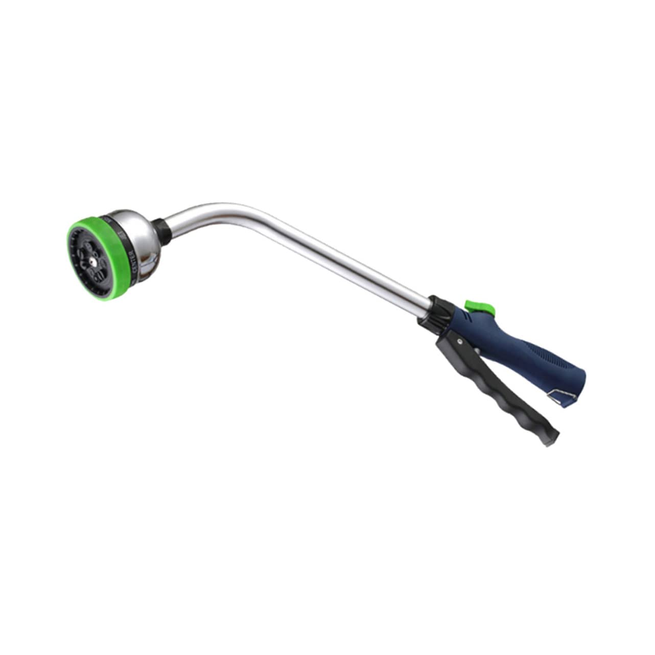 Pistola Acqua Multifunzione 18 Pollici 9 Getti, Alluminio Verde