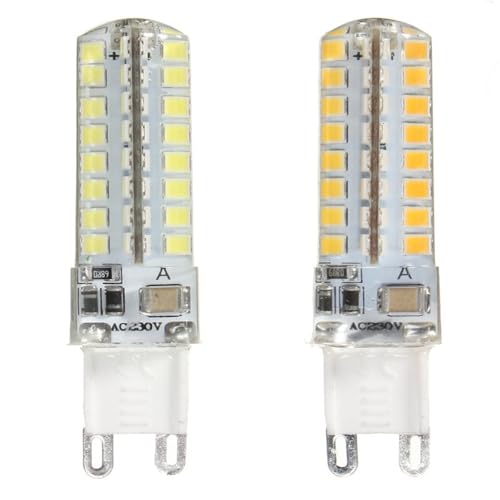 Bombillas LED de maíz focos de 360 grados tipo G9 de 5W en tono blanco cálido 3