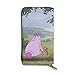 Produktbild Winnie Puuh Geldbörse aus echtem Leder, hohe Qualität, Reißverschluss, lange Clutch-Geldbörse, Münzfach, Kartenpaket für Damen und Herren