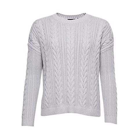 Superdry Women's Dropped Shoulder Cable Knit Sweater Cover