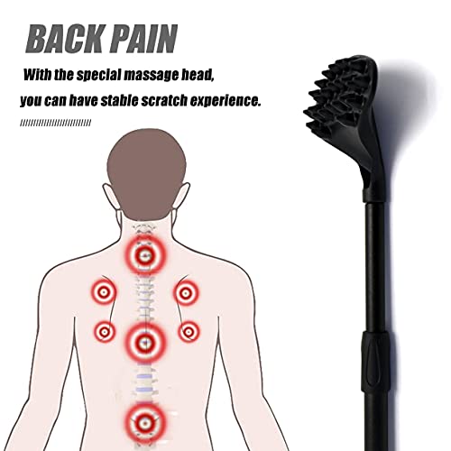 Easace 2 Pack Back Scratcher For Women Men Extendable With Strong Abs Massage Head, 21Inch Body Scratcher For Adults - Pets Compact - Retractable #TOP6