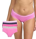AEROPOSTALE Women's 5-Pack Cheeky Hipster Panties, Super Pink, S