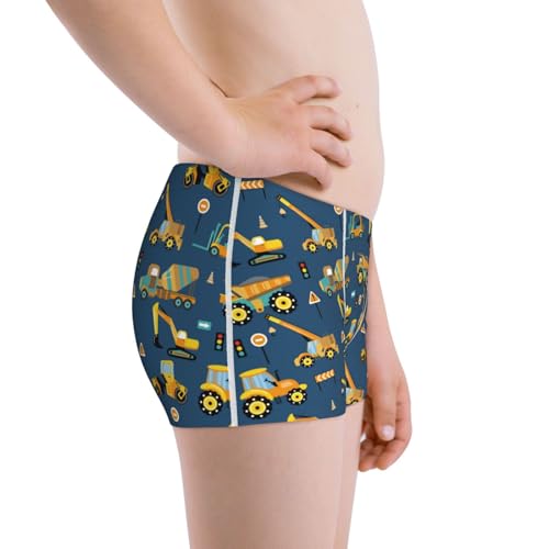Boys' Cotton Boxer Brief Soft Underwear-Modern Excavator2