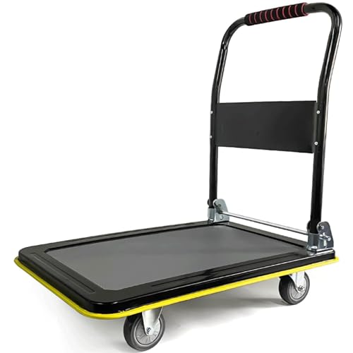 Chariot à plate-forme en acier maniable pour déplacer vos charges lourdes