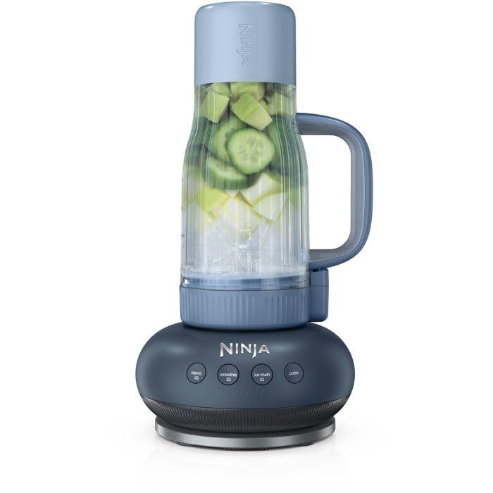 Ninja BlendBoss blender z przenośnym kubkiem, osobisty blender ze zdejmowanym kubkiem podróżnym, 3 automatyczne wstępnie zaprogramowane tryby, Cyberspace DB351EUCY