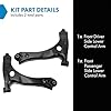 TRQ Front Lower Control Arm Set Compatible with 2015-2019 Ford Transit-150 Transit-250 Transit-350 Transit-350 HD #1