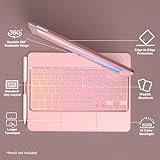 TQQ Keyboard Case for iPad 9th Generation with Multi-Touch Precision Trackpad, 10 Color Backlight, 360° Rotatable, Thin & Light, Compatible with iPad 9th Gen (2021), 8th Gen (2020) and 7th Gen (2019) - Image 6