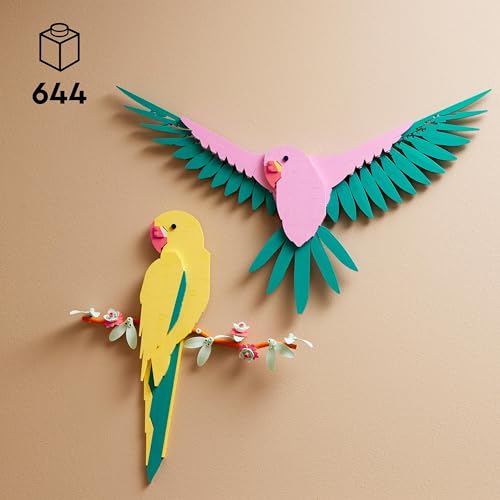 LEGO Art Collezione Animali – Pappagalli Ara, Decorazione da Parete per Casa o Ufficio, Idea Regalo per Adulti, per l'Anniversario, per Lei o Lui, per una Donna o un Uomo Fan dell'Arte Murale 31211 - Immagine 1