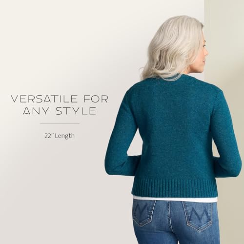 Image of Pendleton Women's Shetland Crew, 100% Soft Knit Wool Pullover, Classic Crewneck, Relaxed Fit, Comfortable Long-Sleeve Top