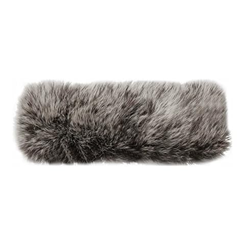 Celtic & Co. Womens Toscana Sheepskin Luxury Headband - One Size - Ebony Snow Tip Cover