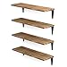 Wallniture Arras Floating Shelves for Wall Storage, Wood Wall Shelves for Kitchen Organization and Storage, Wall Shelf Set of 4, 17