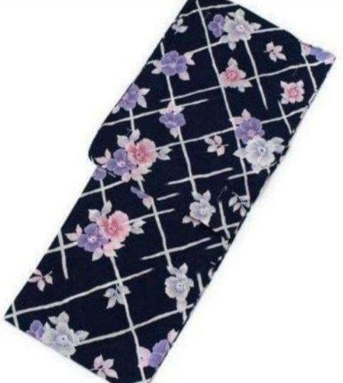 半幅帯 越後 片貝木綿 綿100% 長尺全長約413㎝ こだまオリジナル