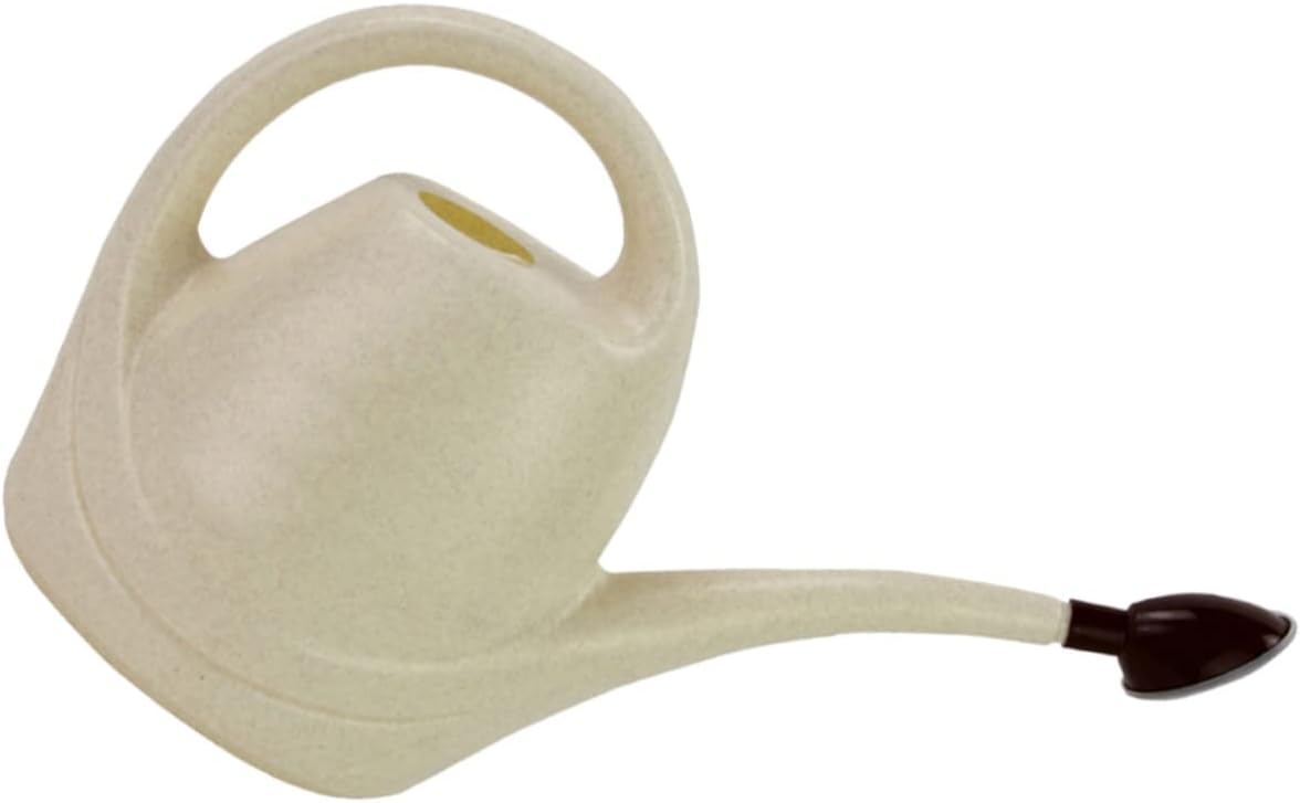 GANAZONO Dispositivo de riego largo para plantas de caño largo, maceta de plástico beige de 3,5 l para plantas de interiorexterior