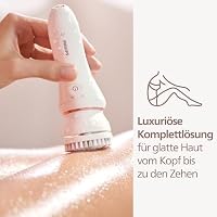 Philips Beauty Set Series 9000 - All-In-One für Körper, Gesicht und Füße, kabelloser Epilierer, nass und trocken, mit 6 Zubehörteilen, Modell BRE770/92 – Ansicht 6