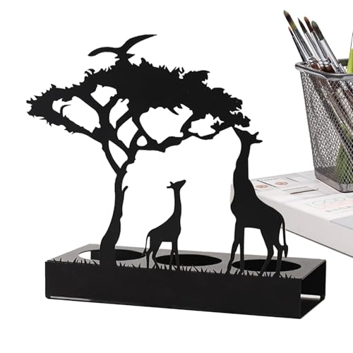 Candlestick Silhouettes - Portavelas de elefante de 7.87 x 5.9 x 3.14 pulgadas, soporte para velas de centro de mesa de alce, decoración del hogar de elefante para noches | entretenimientos, reuniones