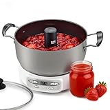 Automatic Jam and Jelly Maker 1000W, 2L Per Batch (≈4 x 16OZ), Electric Pot Stirrer Machine for Homemade Fruit Jam, Jelly & Sauce, Non-Stick Self Stirring Pot, BPA-Free, Replace ball fresh Jam Maker