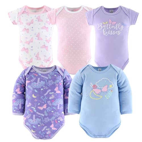 The Peanutshell Baby Layette Gift Set for Girls, Newborn Girl Gift Sets, Baby Clothes & Essentials, Purple Butterfly3