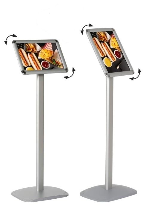 XILYZMO Présentoir Sur Pied, Pliant Cadre Panneaux D'affichage, Mariage Affiché Support Publicité, Conception La Poignée Noir Panneau Signalisation Pour Des Expositions (Couleur : A-90x120cm, Taille