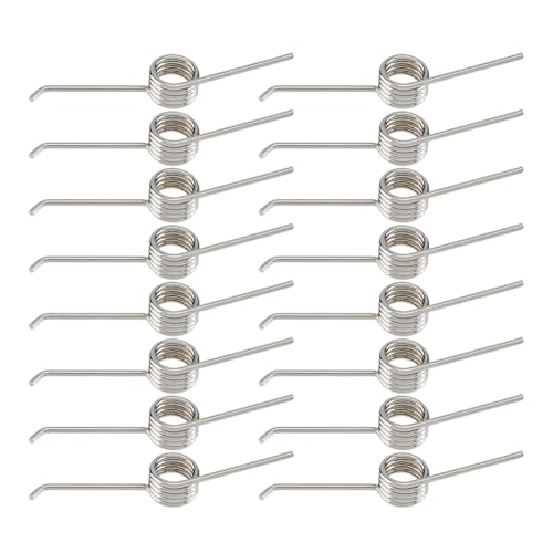 SUPERFINDINGS - SUPERFINDINGS 16 Pcs Ressorts de Torsion à 160 degrés Ressort de Rappel en Acier Inoxydable à 4 Tours Ressorts de Torsion mécaniques Diamètre de Fil de 0,9 mm Ressorts 7 mm de diamètre extérieur