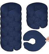 12 Pack Face Cradle Covers for Massage Table, Reusable Message Bed Cover Microfiber Thicker Table...
