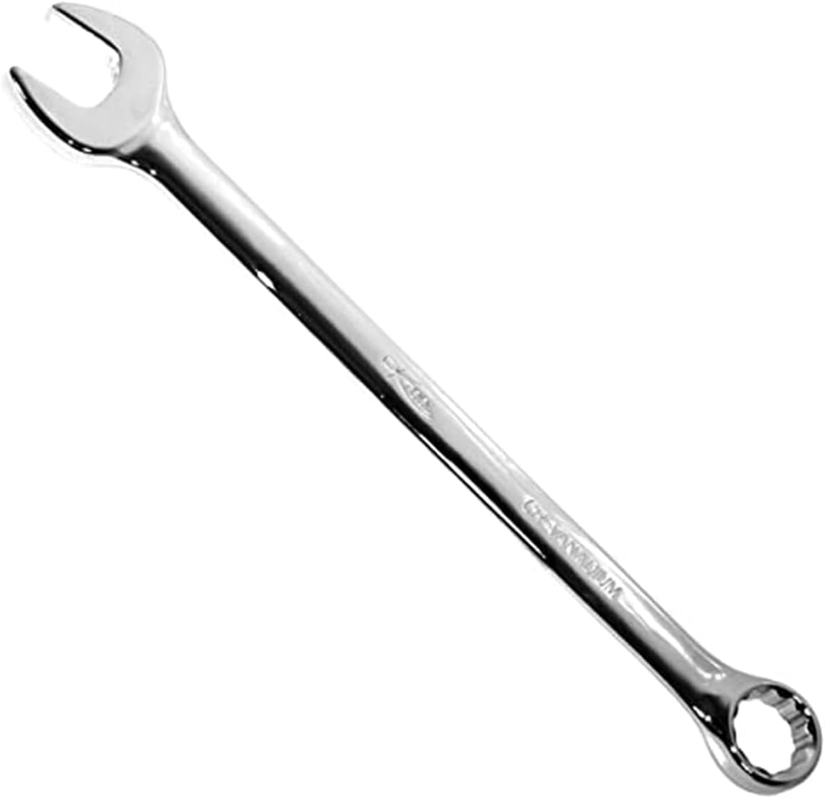 K Tool International 41833 33mm Combination Wrench for Garages, Repair Shops and DIY, 12 Point, 15 Degree Off Set Box, Heat-treated, Chrome Vanadium Steel, Polished Chrome, Lase Engraved