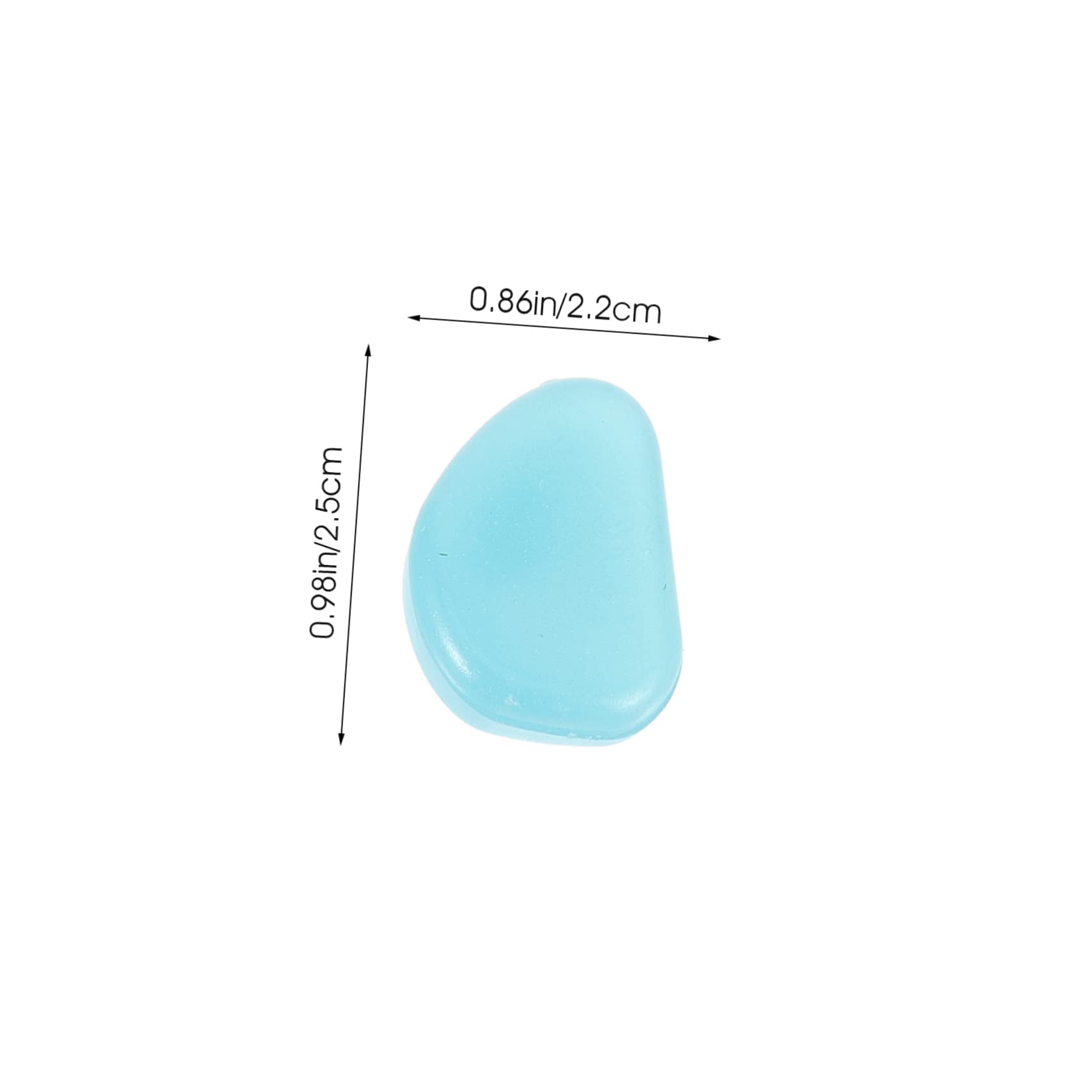 GAROZATION Aquarium Rocks Gravel 200pcs Luminous Stone Decorative Rocks Fish Tank for Betta Fish Compact Aquarium Pebbles