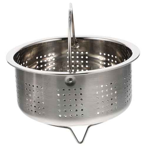 Toyvian ステンレス製蒸し器バスケット 多用途 蒸しカゴ インサート 軽量コンパクト 炊飯器 圧力鍋対応 傷けにくく熱絶縁設計 野菜餃子蒸し