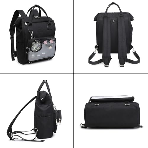 Image of CHERRY SAUCE Ita Bag Pin Kawaii Cute Display Mommy Backpack for School Anime Cosplay with Insert