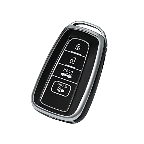 Coque de clé Toyota en TPU noir pour réparer un boîtier usé ou abîmé
