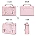 ECOSUSI Laptop Messenger Bag Women Briefcase 15.6 inch Laptop Satchel Handbags (Pink)