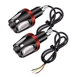 motorrad lenkerendenblinker einbauen ★ 【Drahtverbindung】 3 Drähte Diskretion, es kann als Blinker LED-Licht oder Tageslicht verwendet werden, funktioniert auf DC 9-12V. Schwarzer Draht - negativ; roter Draht - positiv, Tageslicht; weißer Draht - positiv, Blinker.