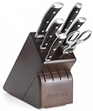 Wusthof Ikon 7-Piece Knife Set with Blackwood Handles and Storage Block