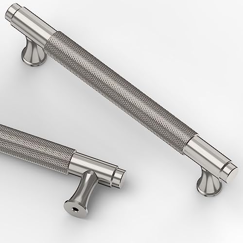 Asidrama 10 Pack Brushed Satin Nickel Kitchen Cabinet Knobs and Pulls ...
