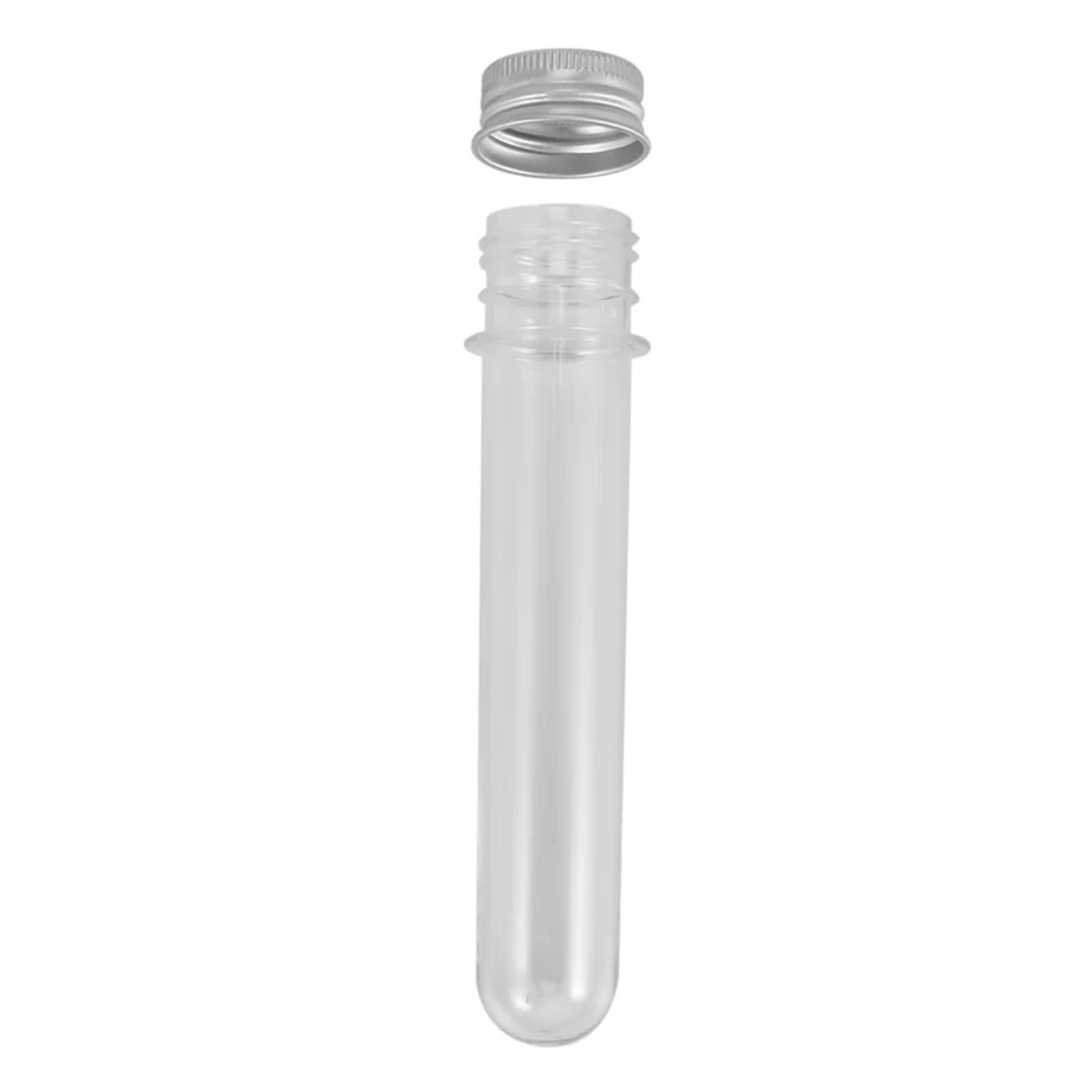 yingyingjia 25 szt. 45 ml plastikowe probówki metalowe zakrętki pojemniki na zakrętki 45 ml plastikowe probówki pojemniki na kosmetyki podróżne balsam