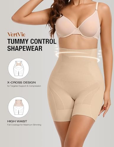 Image of Vertvie Tummy Control Shapewear Shorts High Waisted Butt Lift