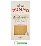 24x Rummo Pasta Lasagne all’uovo N°173,Eiernudeln aus Hartweizengrieß,Italienische Pasta 500g + Beni Culinari Kostenloser Schlüsselanhänger