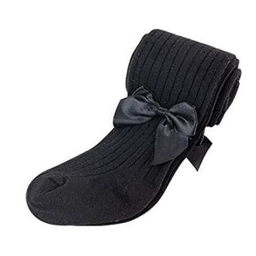 Tights Winter Warm Girls Baby Knitted Seamless Cotton Leggings 1 Pack Pantyhose for New-Born Infants Toddlers,Black,XXL