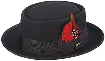 Scala Men's Wool Felt Porkpie Hat at 