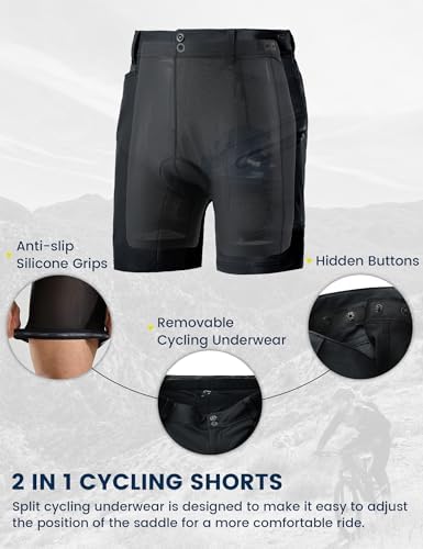 Pantaloncini Da Ciclismo Uomo Nepest – Imbottitura 4D – Traspiranti – Con Tasca – Elasticizzati 4 Vie - 3