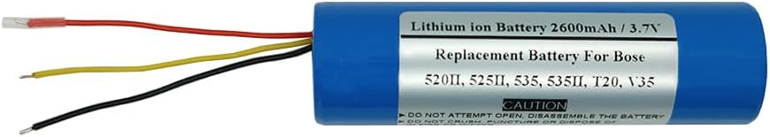 2600mAh 3.7V Replacement Battery for Bose 520II, 525II, 535, 535II, T20, V35, Bose 064454, Bose 626161-0010